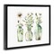 Stupell Industries Delicate Glass Vases Floater Framed Canvas Wall Art Design by Svetlana Aleynikova